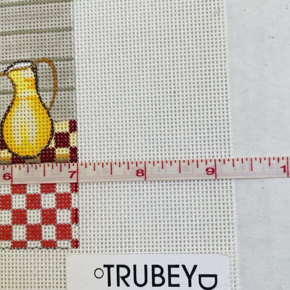 Hand Painted Needlepoint Canvas The Lake by Trubey Designs - Picture 3 of 4